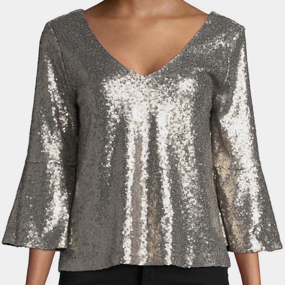 Hudson’s Bay Highline Collective Silver Sequin Top